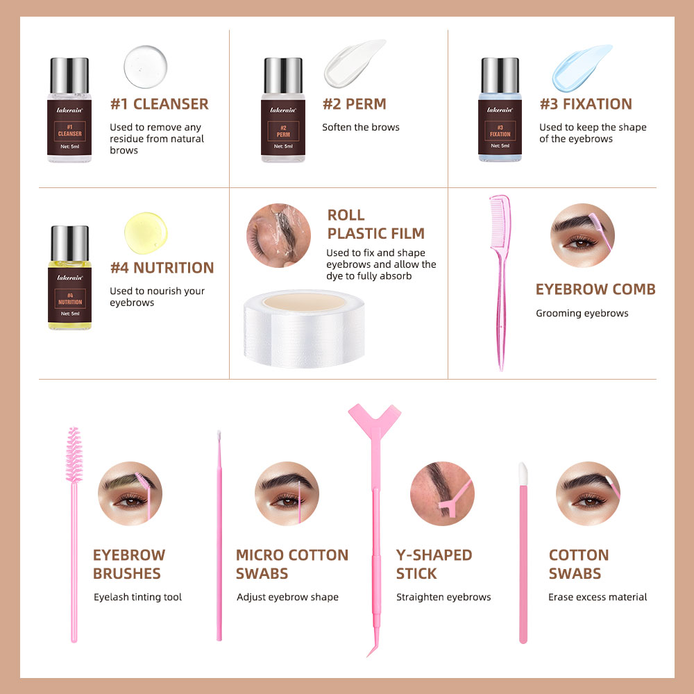 Kit laminasi alis Semi permane - Lifted Nutrition & Fitness Reviews ulasan dan harga